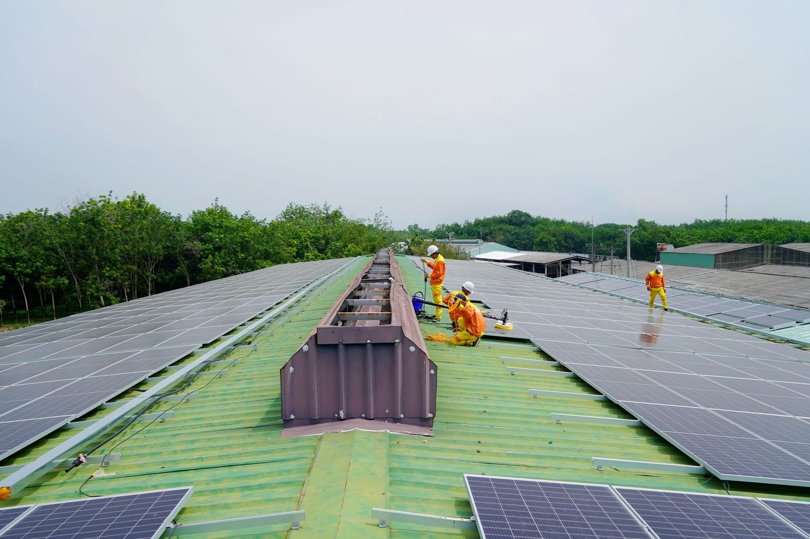 Commercial solar panels for housing associations installation, UK rooftop